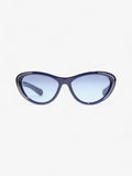 Chanel Chain Detail Cat Eye Sunglasses Navy Acetate 140mm