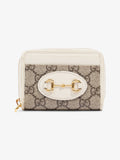 Gucci Horsebit 1955 Coin Purse GG Supreme / White Canvas