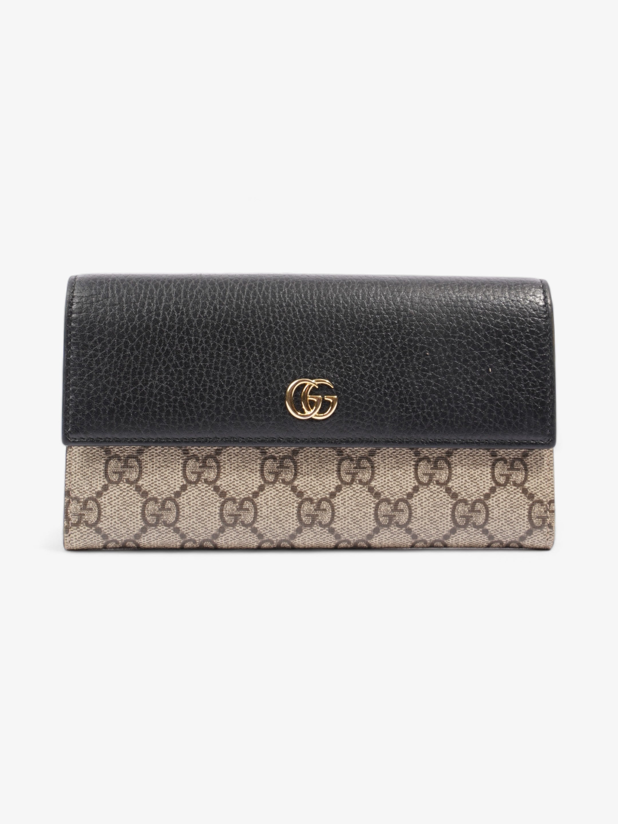 Gucci GG Supreme Wallet Black / Supreme Leather