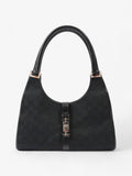 Gucci Jackie Black Guccissima Canvas