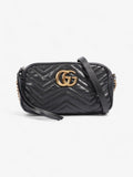 Gucci GG Marmont Black Matelasse Leather Small
