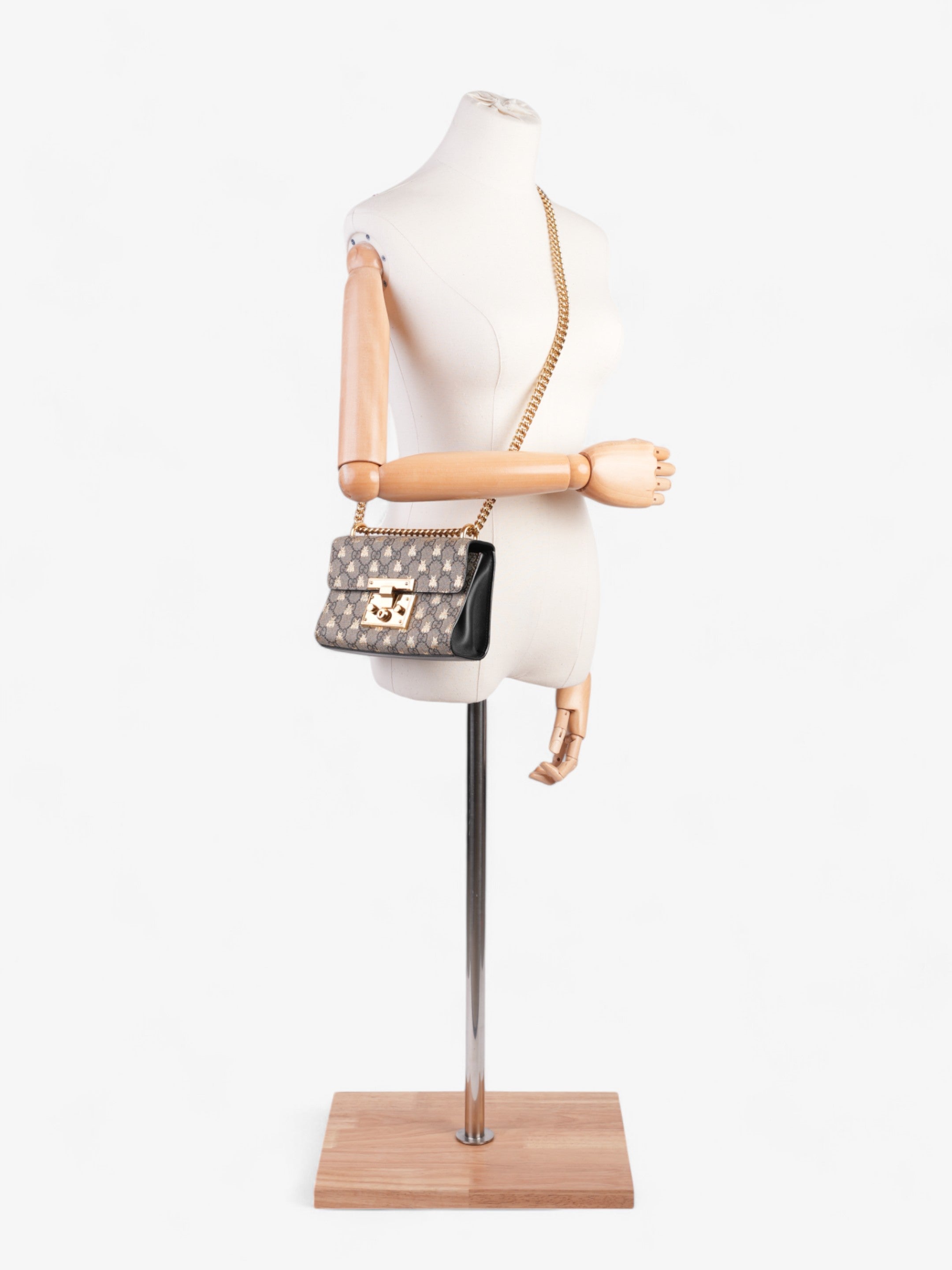 Gucci Padlock Supreme Bee Coated Canvas Small