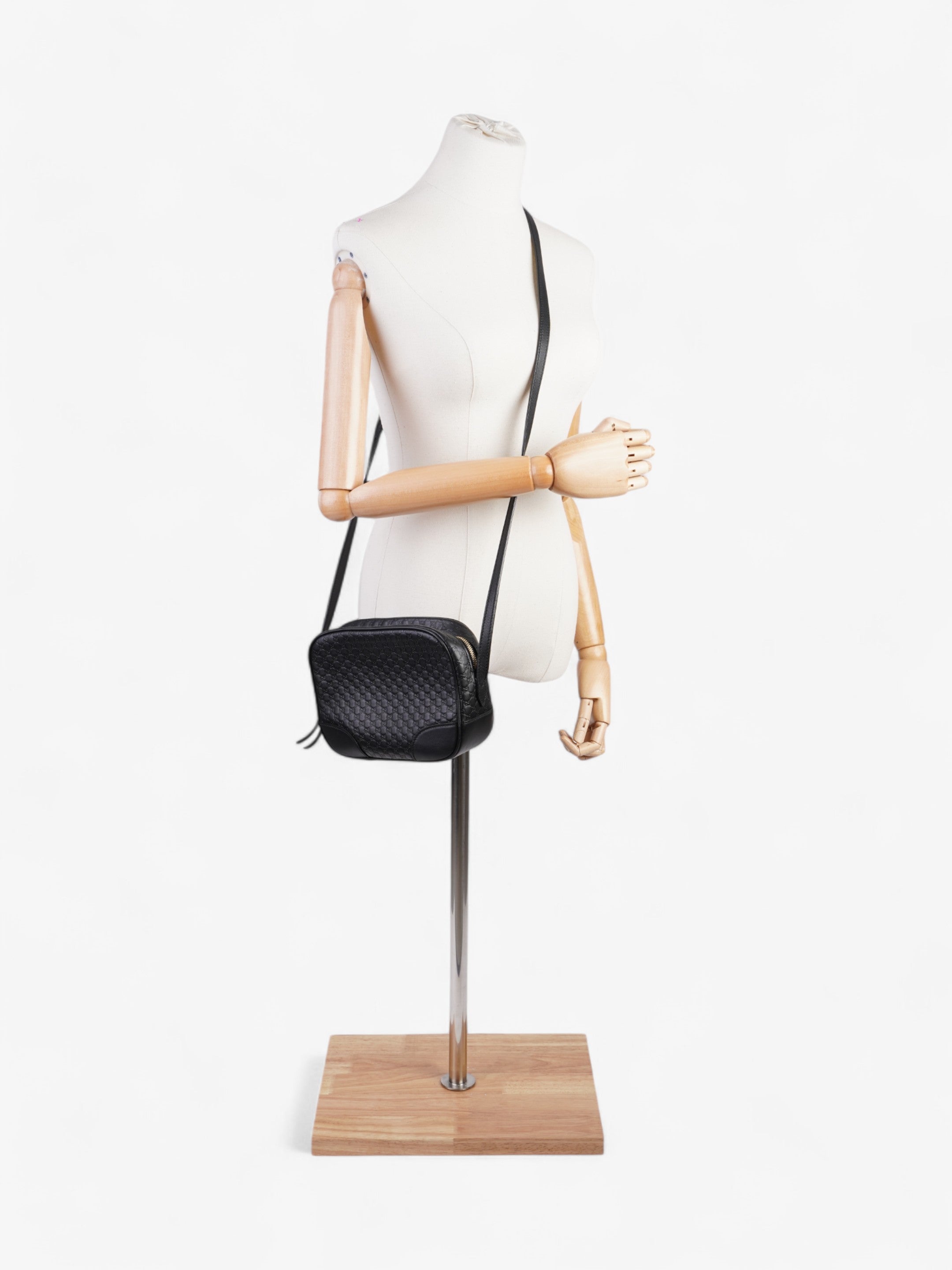 Gucci Bree Guccissima Black Leather