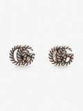 Gucci Double G Earrings Silver Silver Sterling