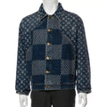 LOUIS VUITTON X NIGO GIANT DAMIER WAVES MNGM DENIM JACKET