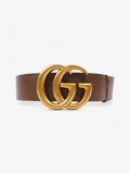 Gucci GG Marmont Extra Wide Belt Brown Leather 85cm / 34"