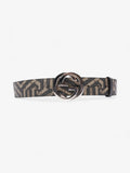 Gucci Interlocking G Wide Belt GG Supreme / Black Canvas 100cm / 40"