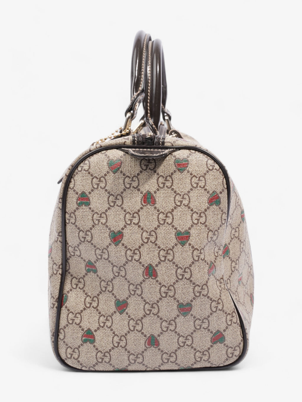 Gucci Boston Bag GG Supreme / Red / Green Coated Canvas