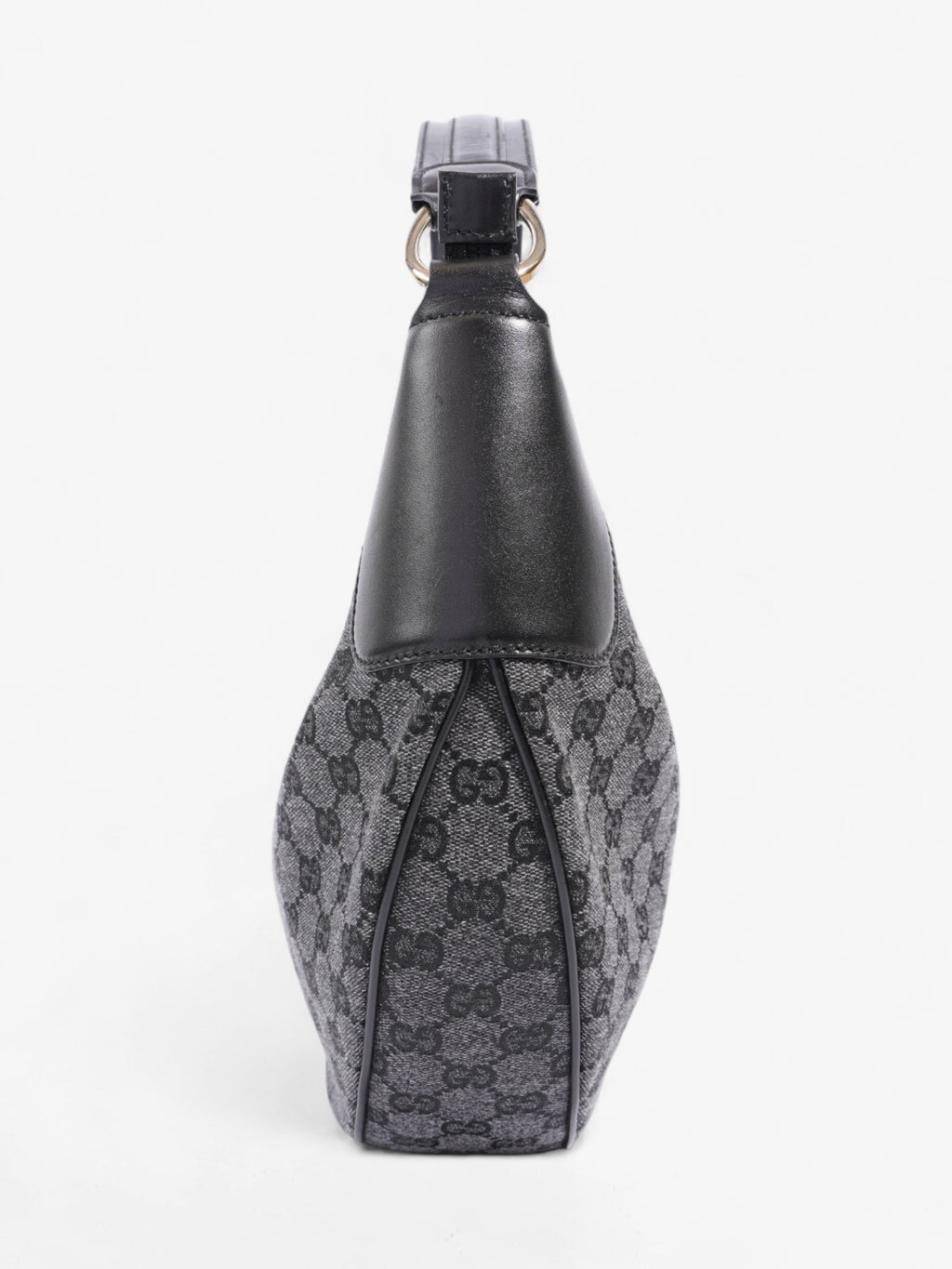 Gucci Half Moon Hobo Black Denim GG Supreme Denim