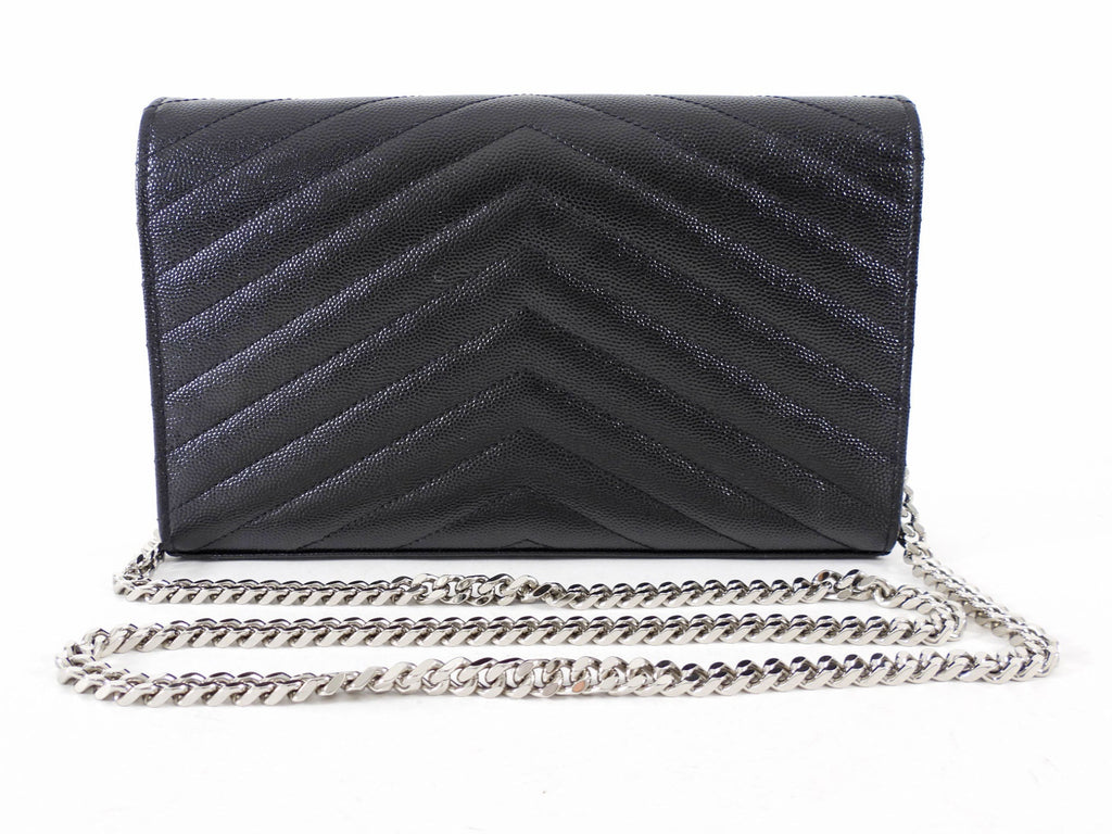 Saint Laurent Black Grain de Poudre YSL Cassandre WOC SHW