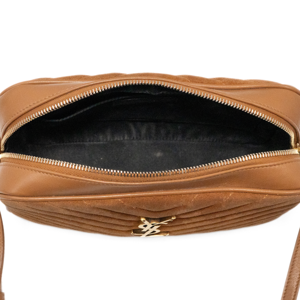 Saint Laurent 'Lou' Suede Camera Bag