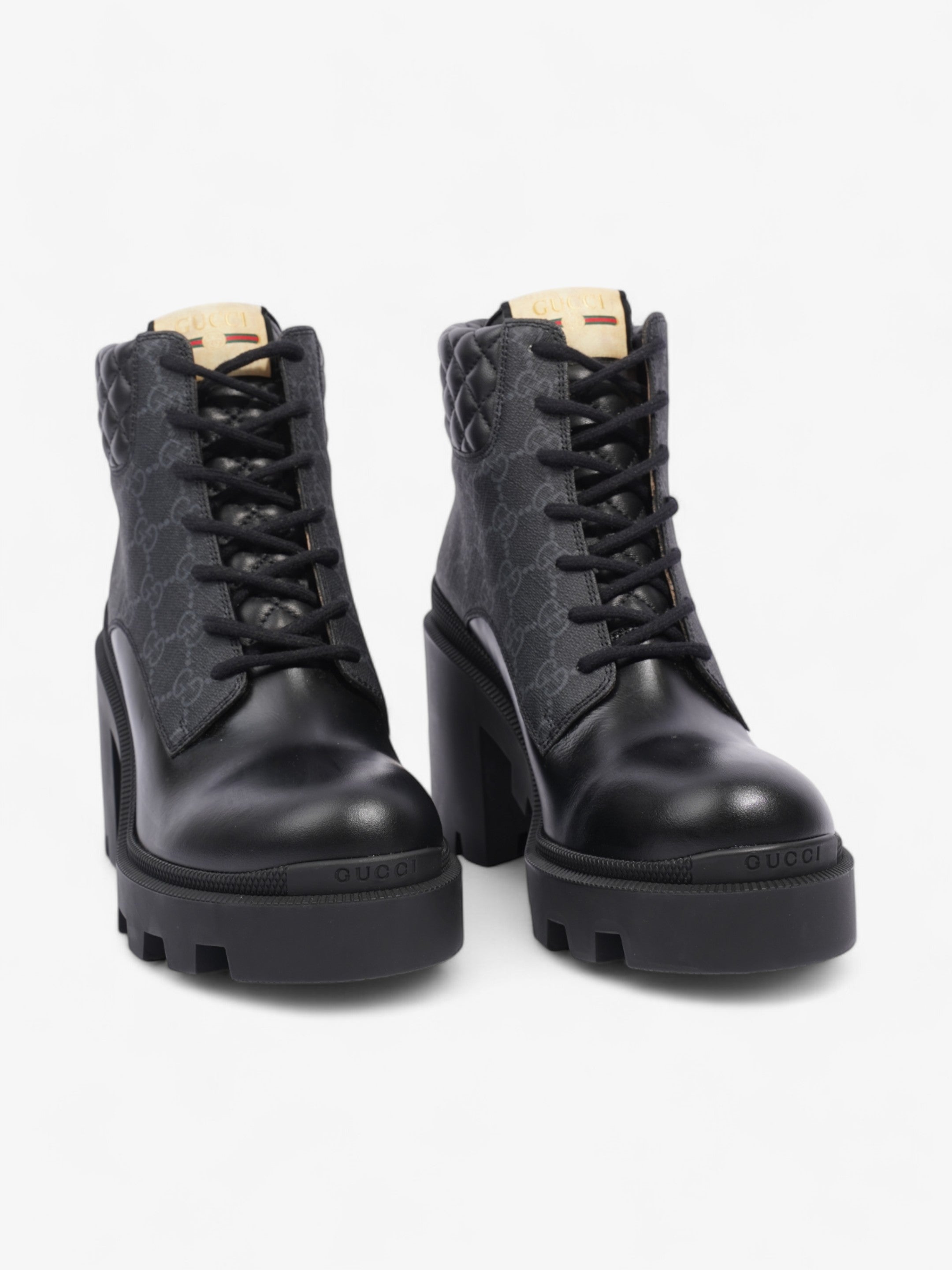 Gucci GG Ankle Boot 90 Black Leather EU 40 UK 7