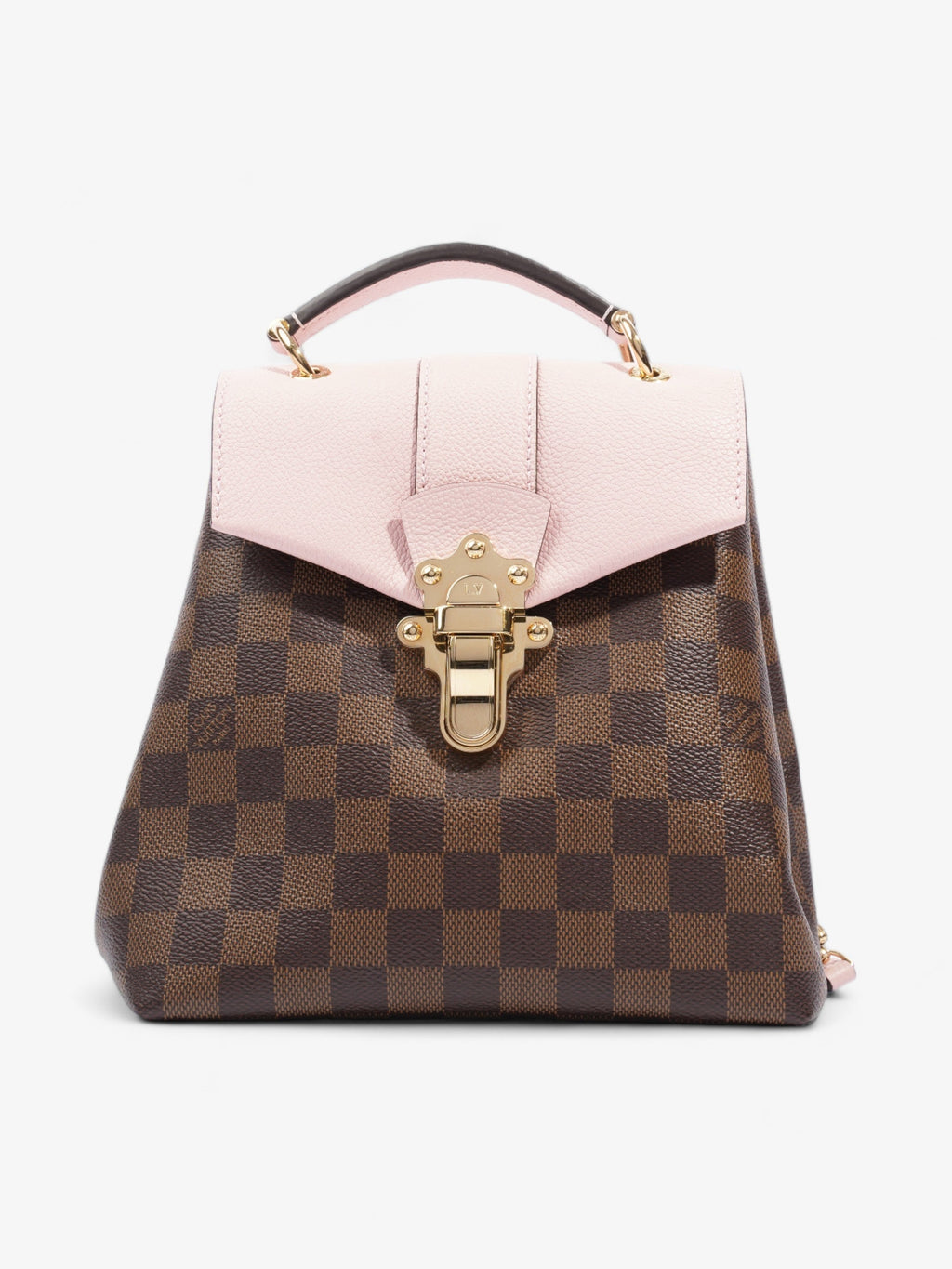 Louis Vuitton Clapton Backpack Damier Ebene / Pink Coated Canvas