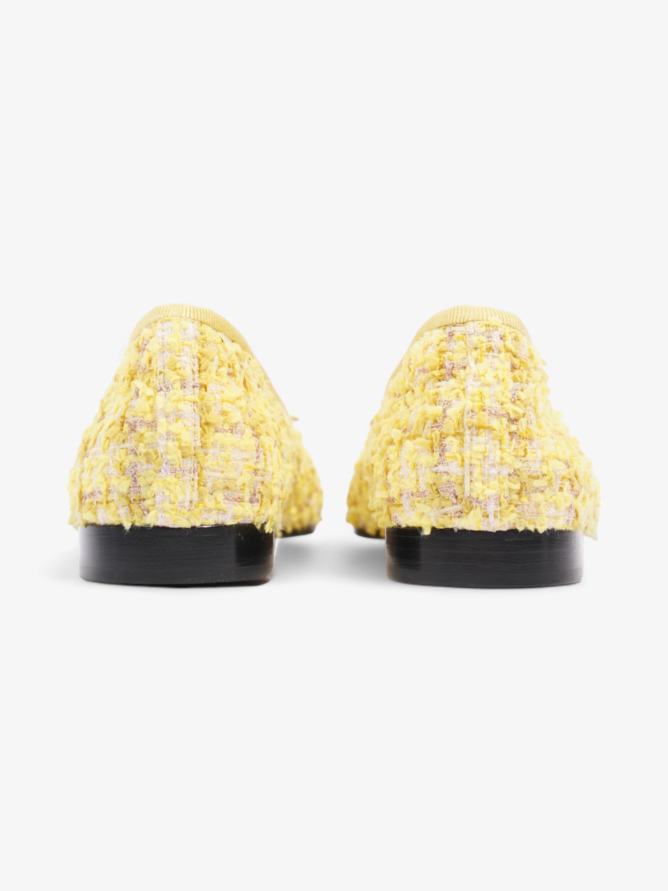 Chanel CC Ballerina Pumps Yellow / Black Mesh EU 36 UK 3