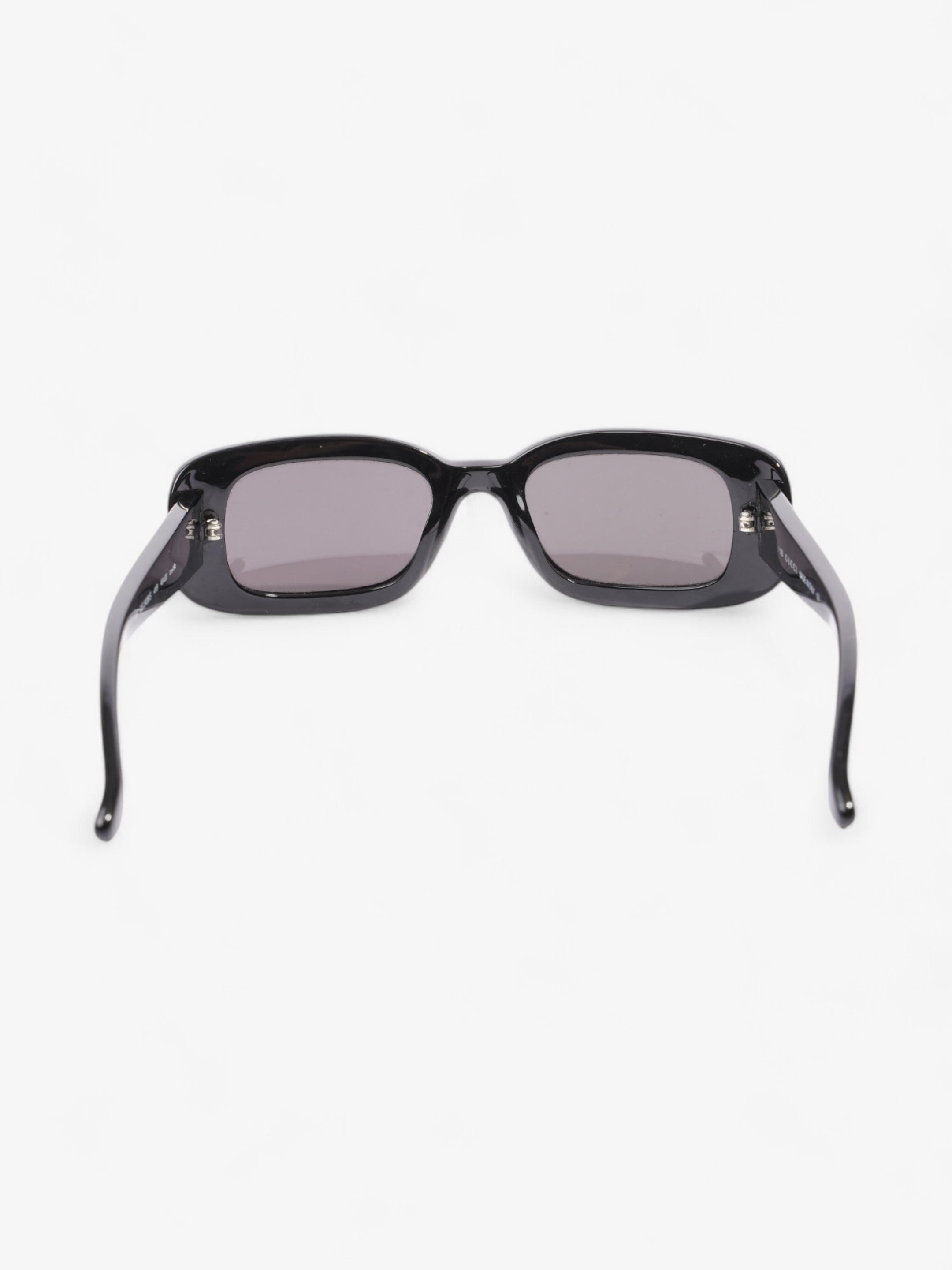 Gucci Rectangular Framed Sunglasses Olive Green Acetate 135mm