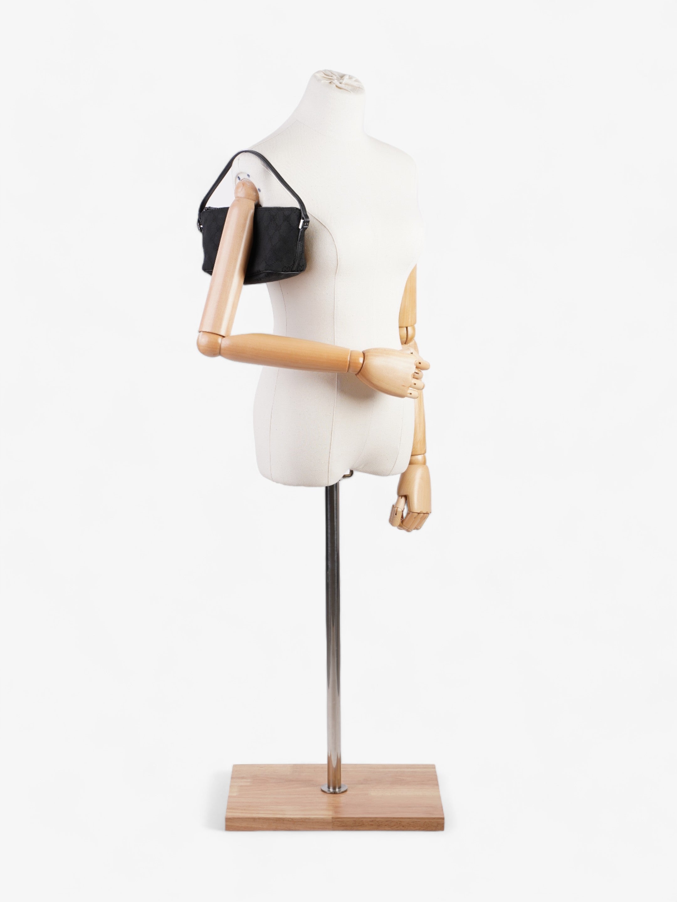 Gucci Boat Baguette Black Canvas