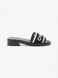Chanel CC Mule Sandal 15mm Black / White Tweed EU 37 UK 4