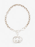 Gucci Interlocking G Chain Bracelet Silver Silver Sterling 17