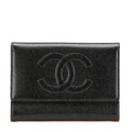 Chanel Coco Mark Caviar Skin Trifold Wallet
