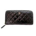 Chanel Classic Long Zip Wallet Lambskin Wallet