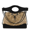 Calfskin PVC Quilted Chanel 31 Bag Black