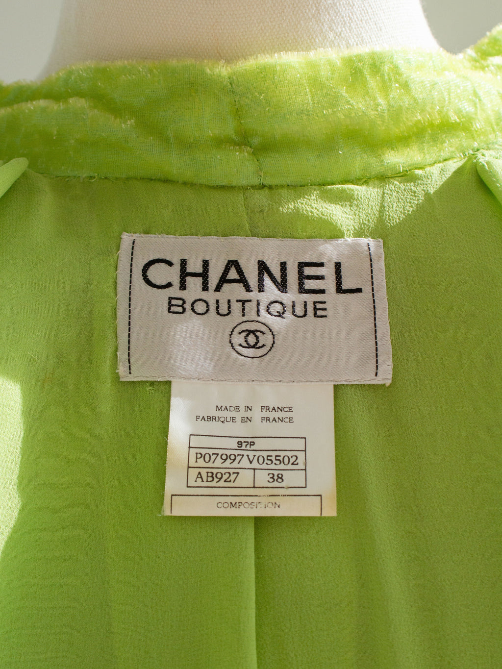 Chanel Vintage S/S1997 Green Sequin Embellished Velvet Dress Gown Jacket 97P Set