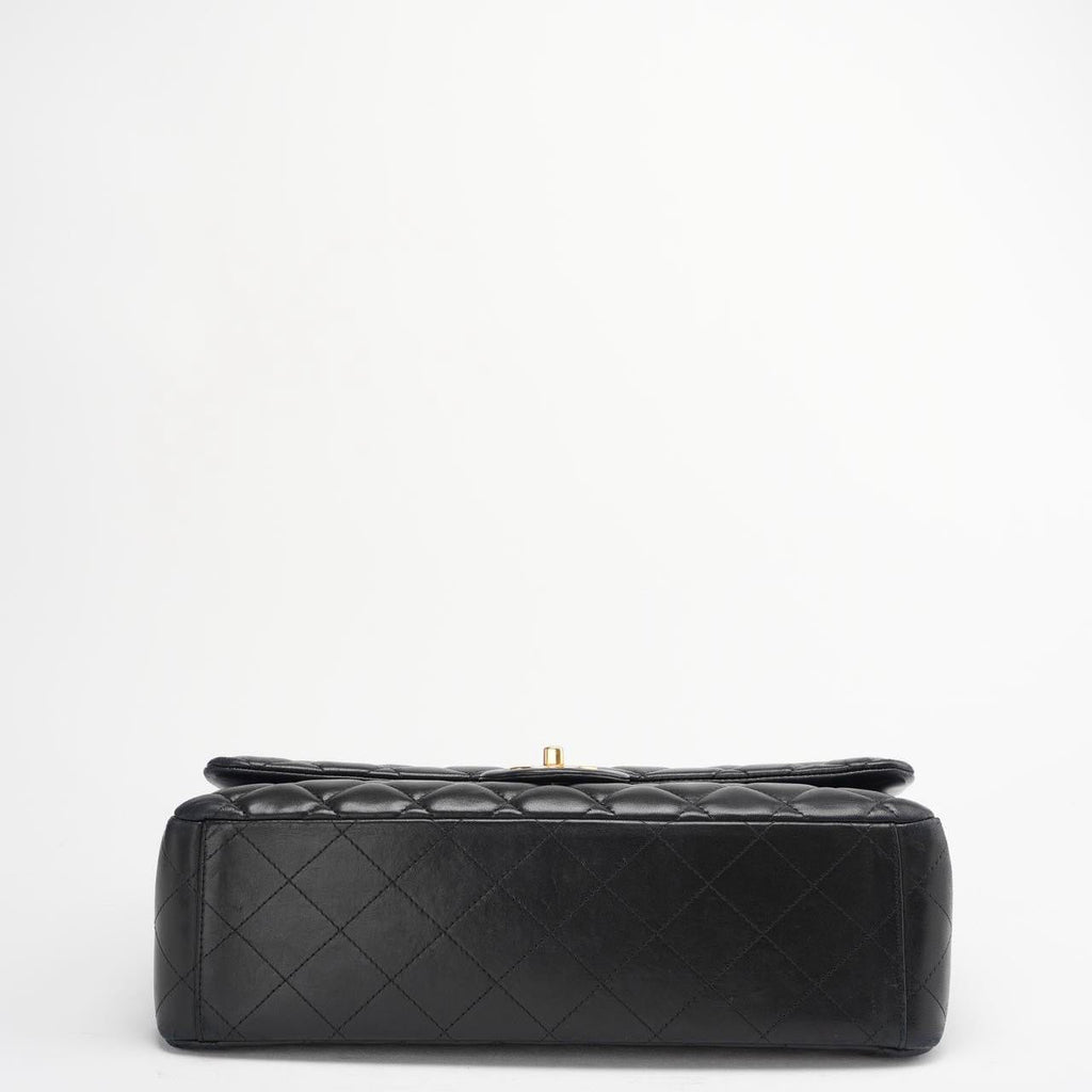 Chanel Black Maxi Classic Double Flap Bag Quilted