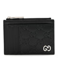 Guccissima Signature Coin Case  Holder Black
