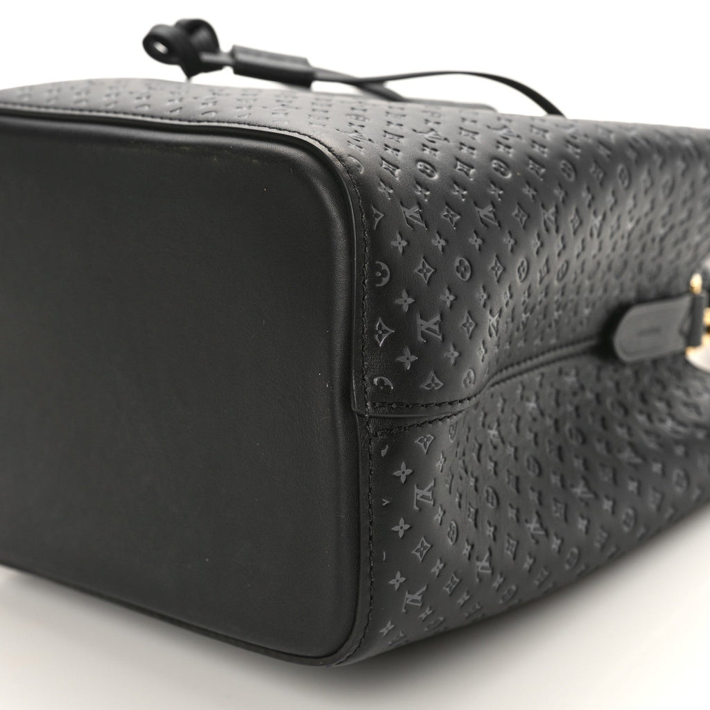 Louis Vuitton Nanogram Embossed Neonoe BB Shoulder Bag - Black