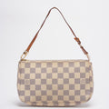 Louis Vuitton Pochette Damier Azur Canvas Accessoires Beige Handbag