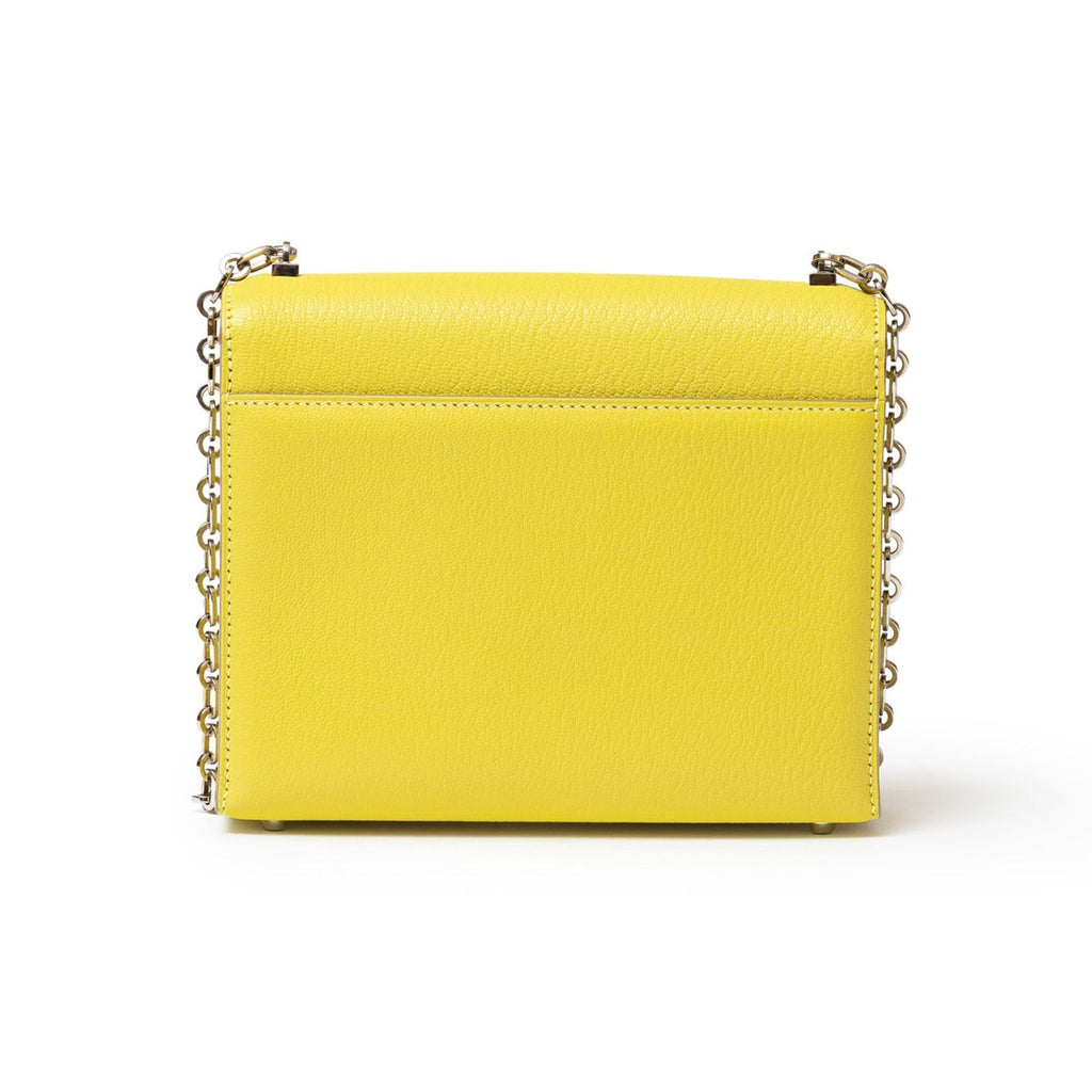 Hermès Mini Verrou Chaine Bag Lime Chevre Mysore Palladium Hardware