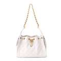 Caviar Quilted Small Chanel 25 Handbag White