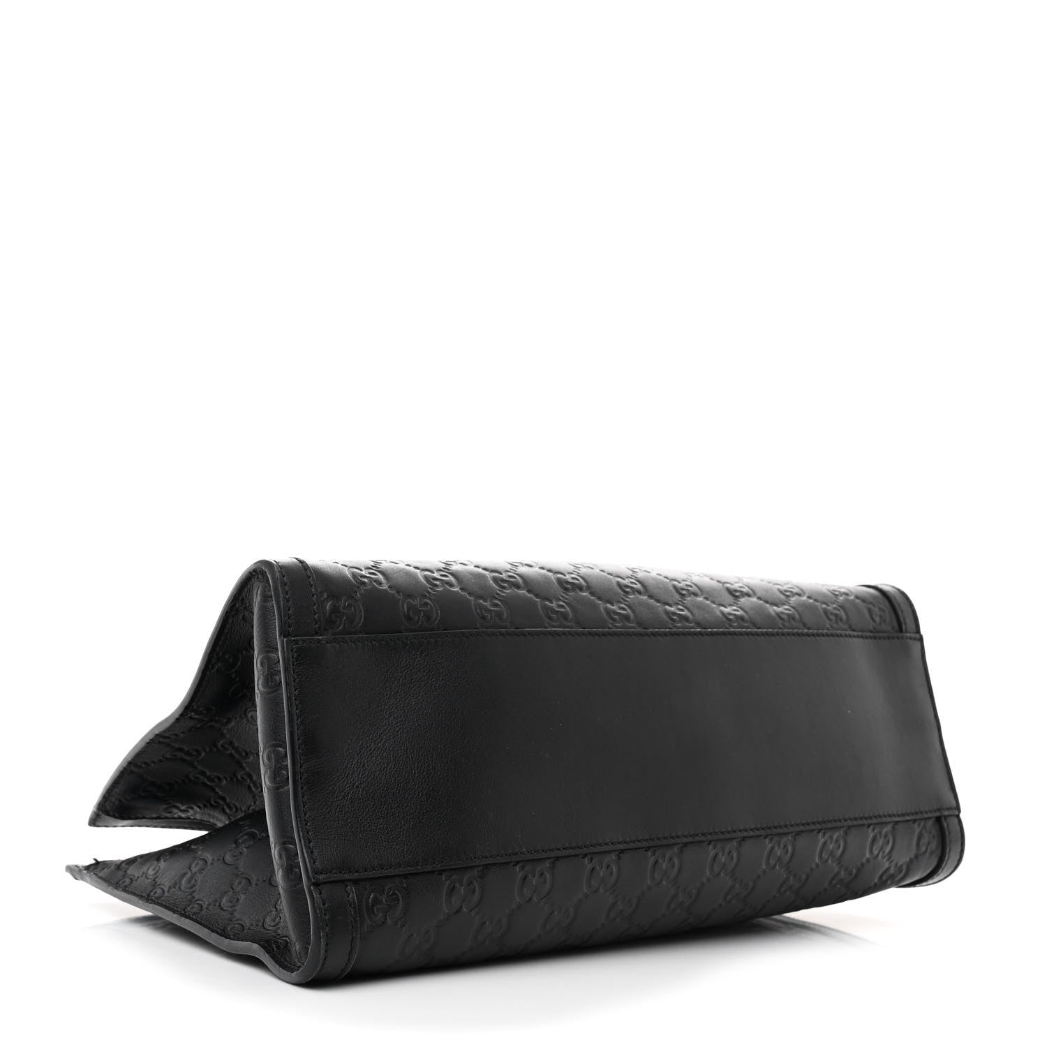 Guccissima Medium Padlock Tote Black