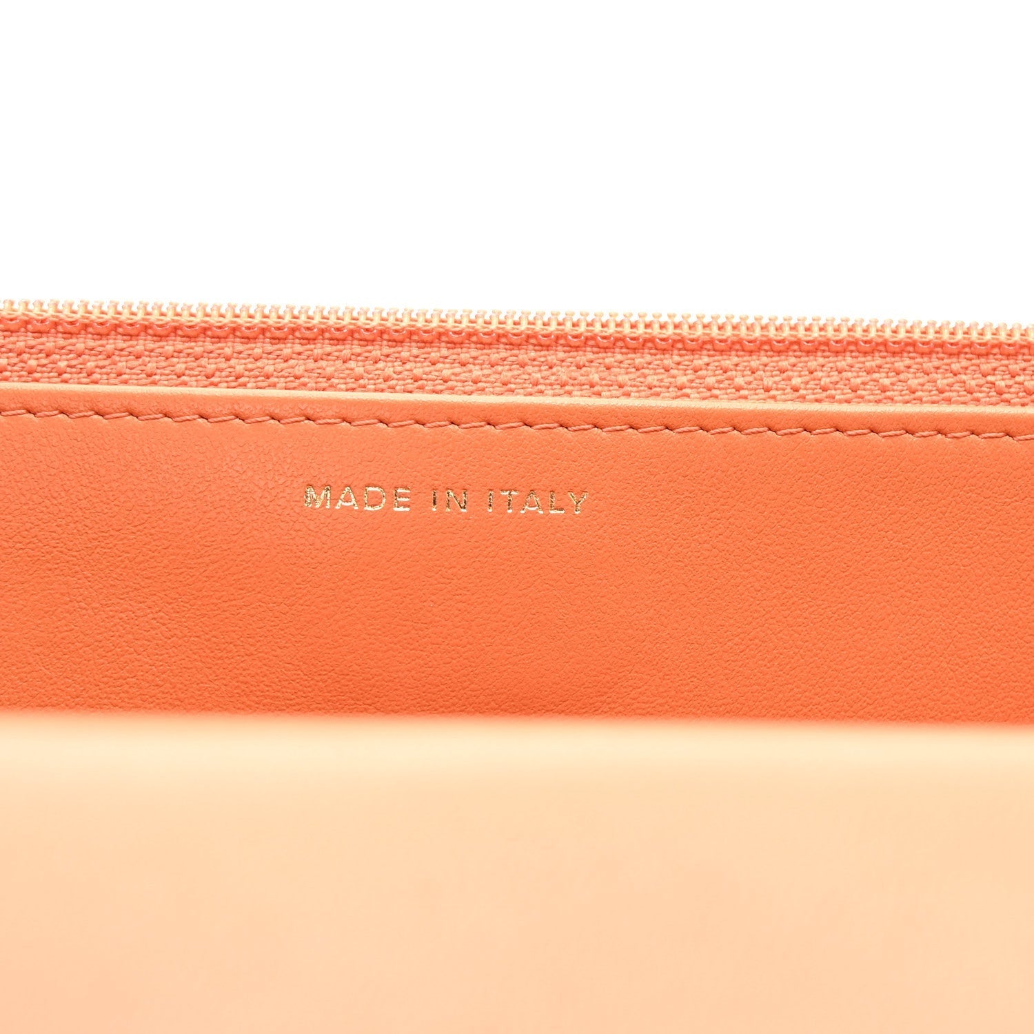 Lambskin Quilted Chanel 19 Wallet On Chain WOC Orange