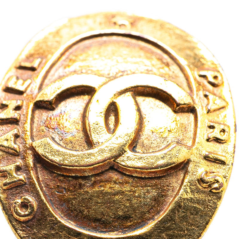 Chanel Coco Mark Oval Vintage Earrings