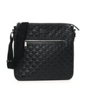 Guccissima Signature Medium Flat Messenger Bag Black