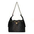 Washed Denim Quilted Small Chanel 25 Handbag Black