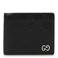 Guccissima Signature Dorian Bi-Fold Wallet Black