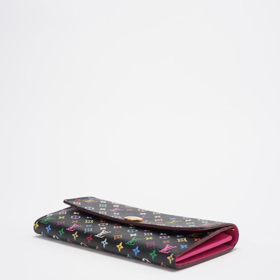 Louis Vuitton Monogram Multicolor Sarah Long Wallet Gold Hardware Limited Edition