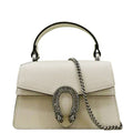 GUCCI Dionysus Mini Leather Top Handle Shoulder Bag Off White 752029
