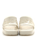 Rubber Gucci Logo Womens Platform 20/60mm Slide Sandals Mystic White