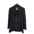 Chanel Vintage 97P Black Boucle Wool Classic CC Jacket - FR42 / 8 / 10