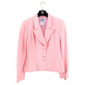 Chanel 97P Vintage Pink Boucle Wool Classic CC Button Jacket - FR42 / 8