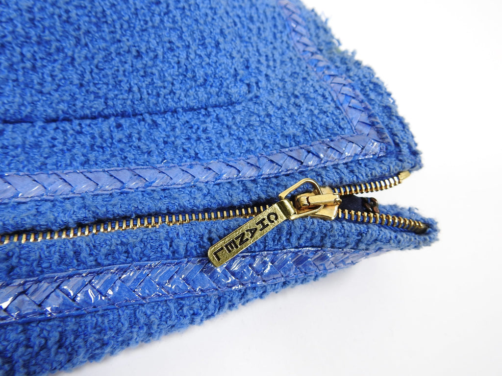 Chanel Vintage 1995 Spring Blue CC Buttons Jacket - 38 / 6