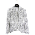 Chanel 06C Black and white Tweed Jacket with Silver Buttons - FR38 / 6