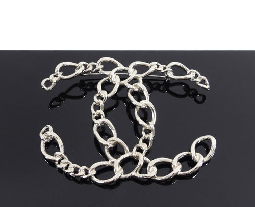 Chanel 06P Extra Large CC Openwork Chain Logo Brooch