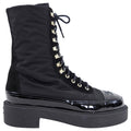 Chanel 2021 Combo Nylon Patent Ankle Boot - 40.5 / 9.5