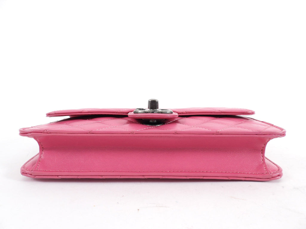 Chanel Crossing Times Cherry Pink Small Flap Bag