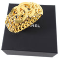 Chanel 2020K CC Gold Braided Chain Hinge Clamper Cuff Bracelet