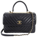 Chanel Trendy CC Chevron Medium Flap Bag with Top Handle